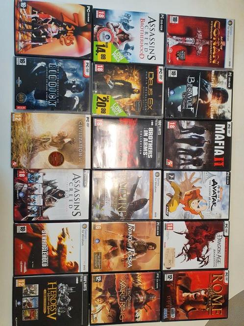 Lot van 13 PC games, Consoles de jeu & Jeux vidéo, Jeux | PC, Utilisé, Autres genres, À partir de 18 ans, Un ordinateur, Online