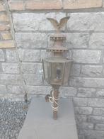 Prachtige antieke koperen koetslamp / 75 cm hoog, Antiek en Kunst, Ophalen