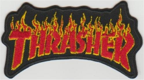 Thrasher stoffen opstrijk patch embleem #5, Verzamelen, Muziek, Artiesten en Beroemdheden, Nieuw, Kleding, Verzenden