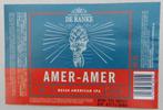 Bieretiket Amer - Amer Brouwerij De Ranke (8m9), Utilisé, Enlèvement ou Envoi