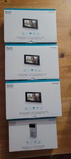 3 7" videotelefoons + deurbel met 3 drukknoppen voor 3 apps, Ophalen of Verzenden, Bedraad