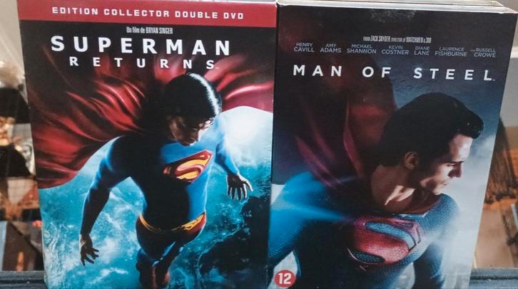 DVD Superman Returns & Superman Man of Steel., Cd's en Dvd's, Dvd's | Science Fiction en Fantasy, Zo goed als nieuw, Ophalen of Verzenden