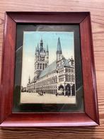 Oude kader foto lakenhalle Ieper, Antiek en Kunst, Kunst | Tekeningen en Fotografie, Ophalen