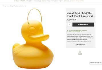 The Duck lamp XL beschikbaar voor biedingen