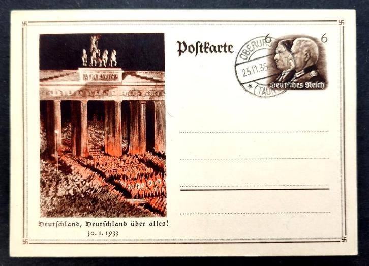 Tag der Machtergreifung 1934, Postzegels en Munten, Postzegels | Europa | Duitsland, Gestempeld, Overige periodes, Ophalen of Verzenden