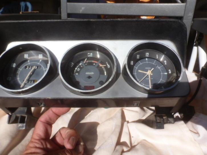 Peugeot 204 :teller + uur OK :JAEGER, Auto-onderdelen, Dashboard en Schakelaars, Peugeot, Gebruikt, Ophalen of Verzenden