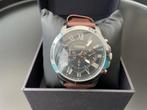 Fossil FS4813, Handtassen en Accessoires, Horloges | Heren, Ophalen, Gebruikt, Polshorloge, Leer