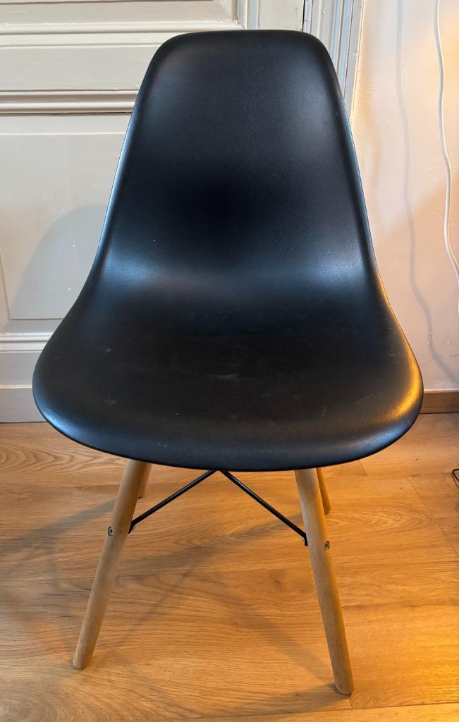 4x Vitra-stijl kuipstoel, Maison & Meubles, Chaises, Utilisé, Quatre, Synthétique, Bleu, Enlèvement