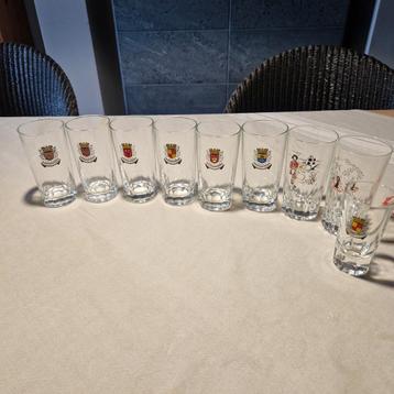 9 verres à Pastis Duval  beschikbaar voor biedingen