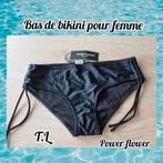 Slip de bain pour femme-noir-Piwer Flower-T.L, Zwart, Nieuw, Ophalen of Verzenden, Power Flower