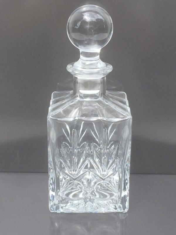 Vintage karaf in Val Saint Lambert-stijl, Antiek en Kunst, Antiek | Glaswerk en Kristal, Ophalen of Verzenden