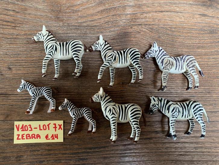 PLAYMOBIL V103: LOT 7 ZEBRA, Kinderen en Baby's, Speelgoed | Playmobil, Ophalen of Verzenden