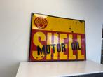 SHELL emaille reclamebord 1938 !, Verzamelen, Ophalen of Verzenden, Gebruikt, Reclamebord