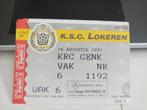 Ticket Lokeren vs RC Genk 16/08/1997, Gebruikt, Ophalen of Verzenden