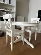 Salon tafel met stoelen, Huis en Inrichting, Tafels | Eettafels, Ophalen, Gebruikt, Klassiek, Rond