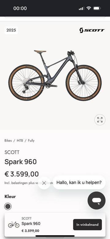 Scott Spark Fully 960 xl black  beschikbaar voor biedingen