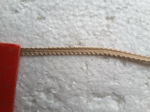 kleine vlecht met glanzende beige rand 5 mm G0527, Hobby en Vrije tijd, Naaien en Fournituren, Nieuw, Ophalen of Verzenden