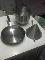 a vendre lot de 3 ustensile de cuisine, Huis en Inrichting, Inox, Inductieplaat, Zo goed als nieuw, Ophalen
