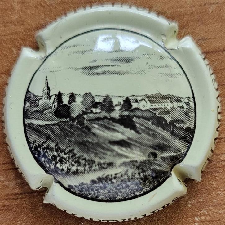 Capsule Champagne HAUTVILLERS crème & noir nr.41, Verzamelen, Wijnen, Nieuw, Champagne, Frankrijk, Ophalen of Verzenden