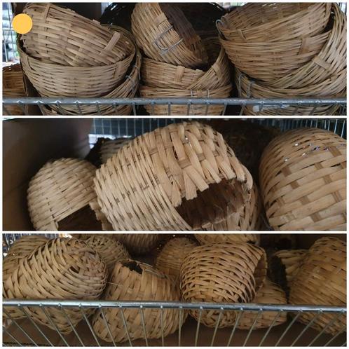 Rieten nest Ø 10cm 🟡 Winkel & Webshop - OPEN op zondag, Dieren en Toebehoren, Vogels | Toebehoren, Nieuw, Ophalen