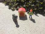 playmobil : hond met hondenhok + kind, Kinderen en Baby's, Speelgoed | Playmobil, Complete set, Zo goed als nieuw, Ophalen