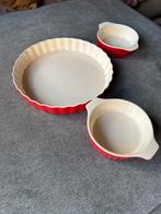 Set van 3 ovenschalen, Ophalen, Zo goed als nieuw, Aardewerk, Schaal of Schalen