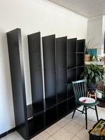 Rek Kallax/ Expedit zwart van ikea, Ophalen, Met plank(en), Gebruikt, Overige materialen