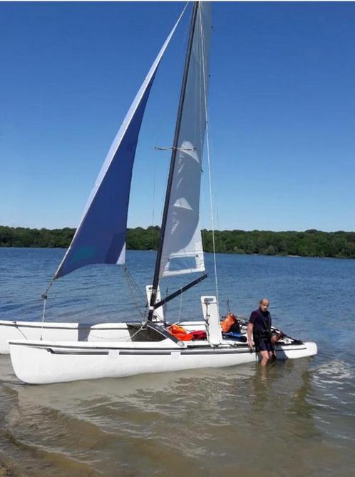 Catamaran Hobie Cat F 18 Formula, incl. baantrailer, Watersport en Boten, Catamarans, Gebruikt, Overige brandstoffen, Ophalen