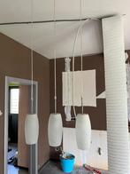 Designlamp (drie hanglampen), Ophalen, Gebruikt, Glas
