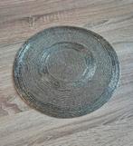 4 sets de table ronds perlés argentés, Enlèvement ou Envoi, Comme neuf