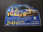 Sticker 24 h Francorchamps Peugeot 306 Shell team autorally, Ophalen of Verzenden, Zo goed als nieuw, Auto of Motor