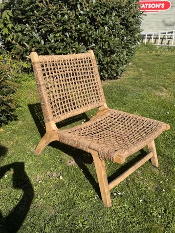 Authentieke Marokkaanse loungestoel, Tuin en Terras, Ophalen, Hout