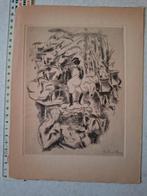 Ets Marcel Stobbaerts "Le nez de Cleopatre" uit 1935, Antiek en Kunst, Ophalen of Verzenden