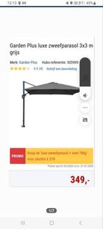 Zweefparasol 3x3 met hoes, Ophalen, Zo goed als nieuw