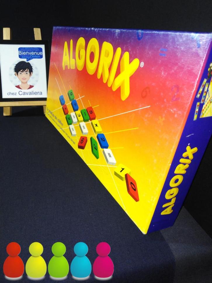 Algorix - Bordspel - Gekruiste getallen - Megableu 1998, Hobby en Vrije tijd, Gezelschapsspellen | Overige, Gebruikt, Ophalen of Verzenden