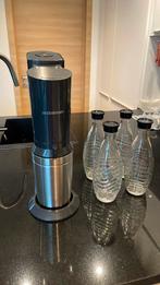 Sodastream met 4 glazen flessen, Elektronische apparatuur, Bruiswatermachines, Ophalen, Zo goed als nieuw