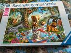 Puzzel 1000 stukjes Jungle Ravensburger, Hobby en Vrije tijd, Denksport en Puzzels, Ophalen of Verzenden, Zo goed als nieuw