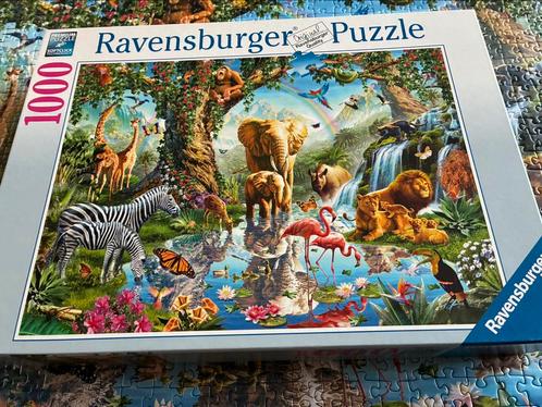 Puzzel 1000 stukjes Jungle Ravensburger, Hobby en Vrije tijd, Denksport en Puzzels, Zo goed als nieuw, Ophalen of Verzenden