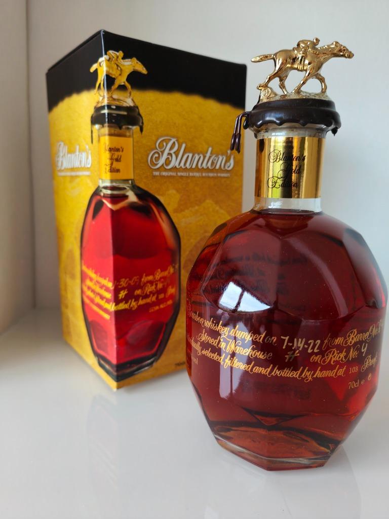 Blanton's Gold, par LMDW, bouteille 223, baril 849, bouchon, Collections, Vins, Neuf, Autres types, Autres régions, Pleine, Enlèvement ou Envoi