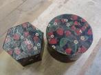 2 boites motif fraise rond diam 16 cm H 10 cm exagonal diam, Maison & Meubles, Accessoires pour la Maison | Autre, Enlèvement