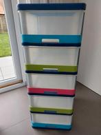 Ladekast met 5 laden van kunststof, 25 à 50 cm, In kunststof, 5 tiroirs ou plus, Comme neuf