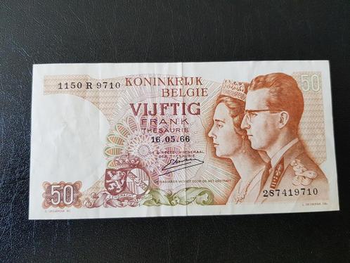 België 50 frank 16-5-1966, Timbres & Monnaies, Billets de banque | Belgique, Enlèvement ou Envoi