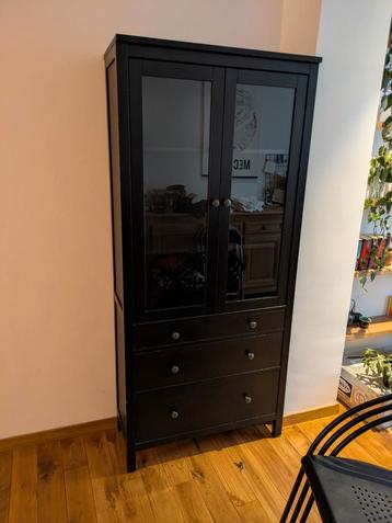 Ikea Hemnes vitrinekast, Huis en Inrichting, Ophalen, Gebruikt, 50 tot 100 cm, 150 tot 200 cm