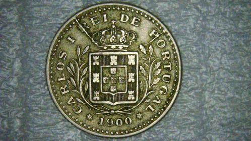 50 reizen 1900 Portugal, Karel I, Postzegels en Munten, Munten | Europa | Niet-Euromunten, Overige landen, Ophalen of Verzenden