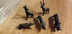 Kleine afrikaanse houten dieren beeldhouwwerken., Antiek en Kunst, Ophalen