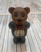 VINTAGE houten beer met bloemen, Enlèvement, Utilisé