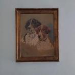 Tableau 2 chiens de chasse. XXeme siècle, Antiquités & Art, Enlèvement ou Envoi