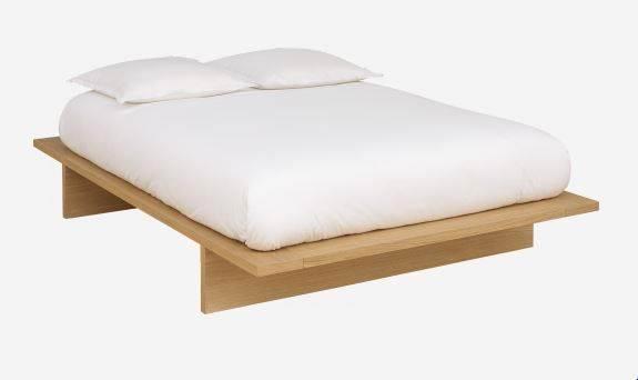 Lit IKEBANA (habitat) 140, Huis en Inrichting, Slaapkamer | Bedden, Zo goed als nieuw, Tweepersoons, 140 cm, 200 cm, Hout, Overige kleuren