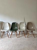 Set 4 Vintage eames dsw chairs fiberglass herman miller, Huis en Inrichting, Stoelen, Ophalen, Gebruikt
