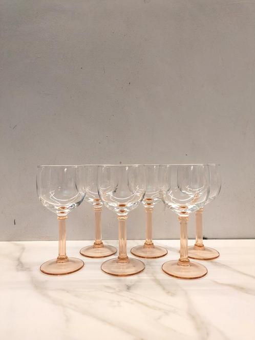 Luminarc roze borrelglaasjes, Huis en Inrichting, Keuken | Servies, Zo goed als nieuw, Glas of Glazen, Glas, Ophalen